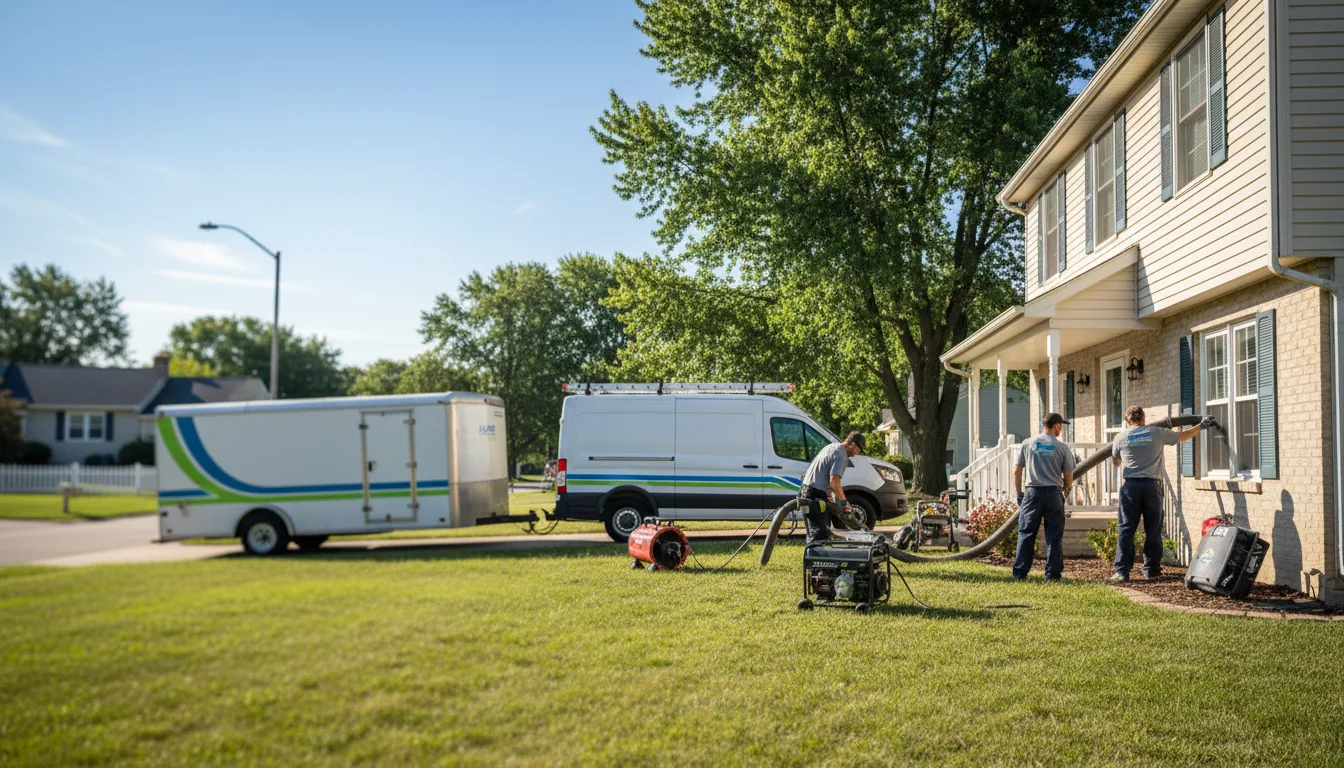 Flooded Basement Restoration And Cleanup With Repair in Ottawa, KS near me